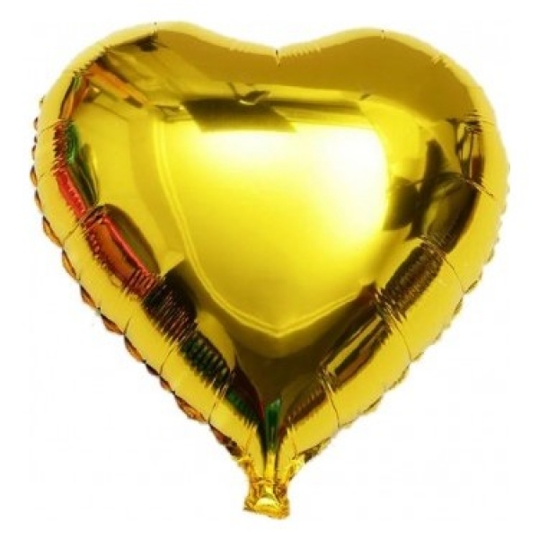 Gold Folyo Balon Helyumlu  45.cm Resim 1